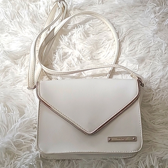 NINE WEST Crossbody Mini White Purse - Picture 1 of 10